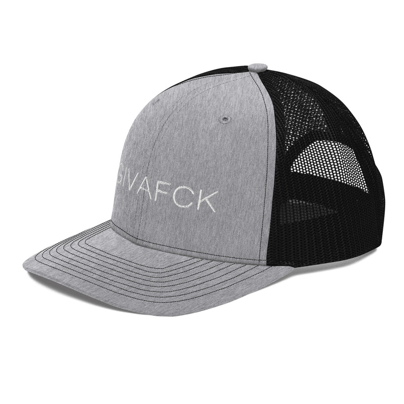 iGIVAFCK Trucker Cap. Grey/Black