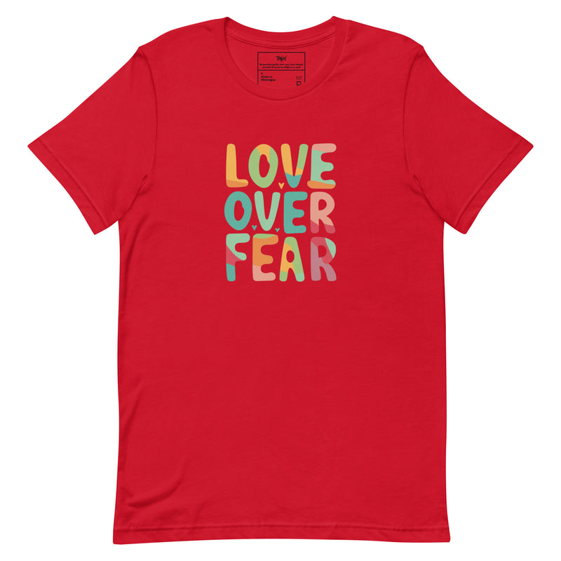 Love Over Fear Crew Neck. Unisex