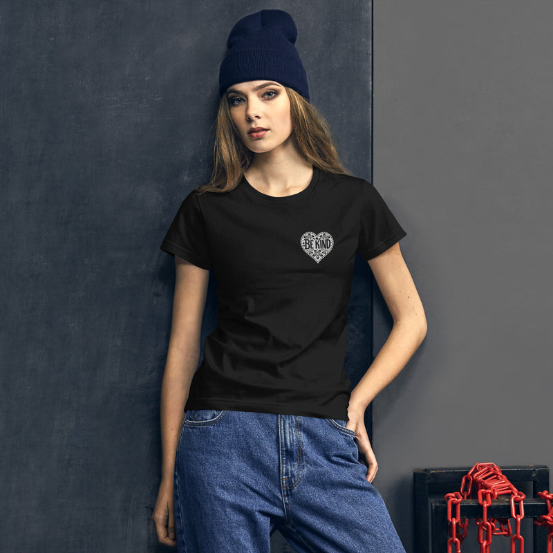 Be Kind Fashion Fit Tee. Ladies