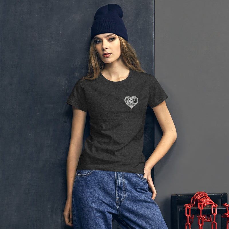 Be Kind Fashion Fit Tee. Ladies