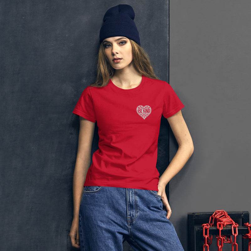Be Kind Fashion Fit Tee. Ladies