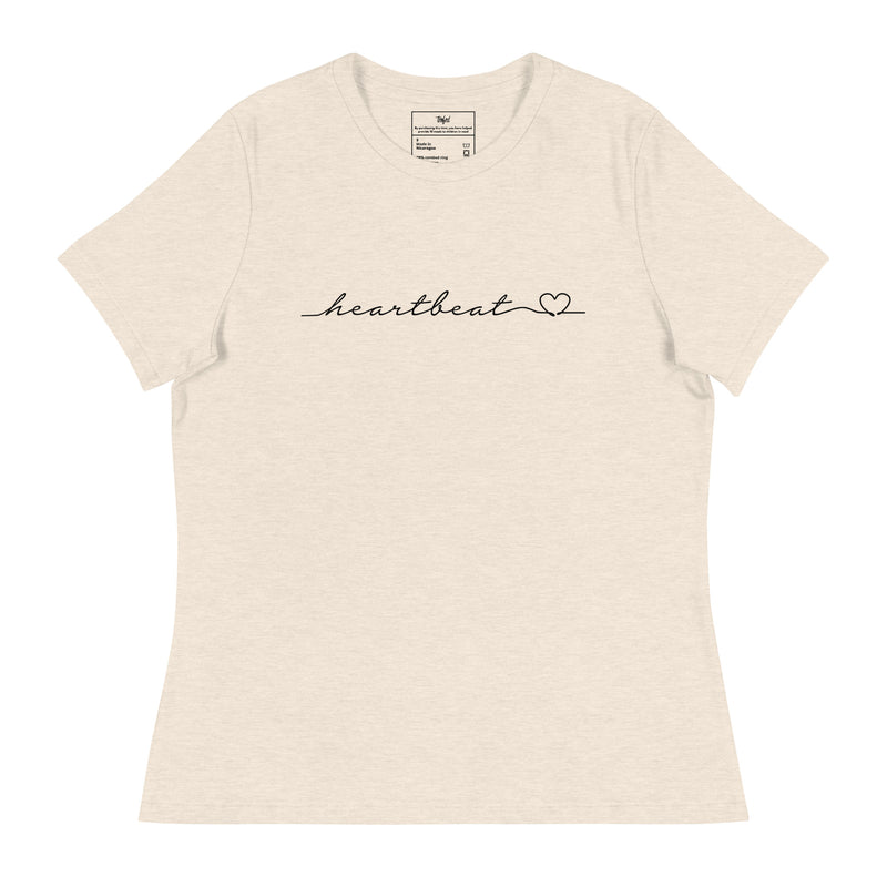 women's heartbeat tee - relaxed fit