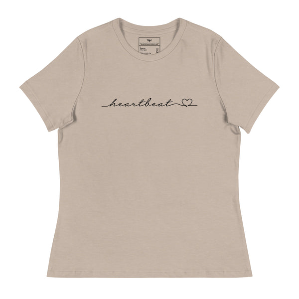 women's heartbeat tee - relaxed fit