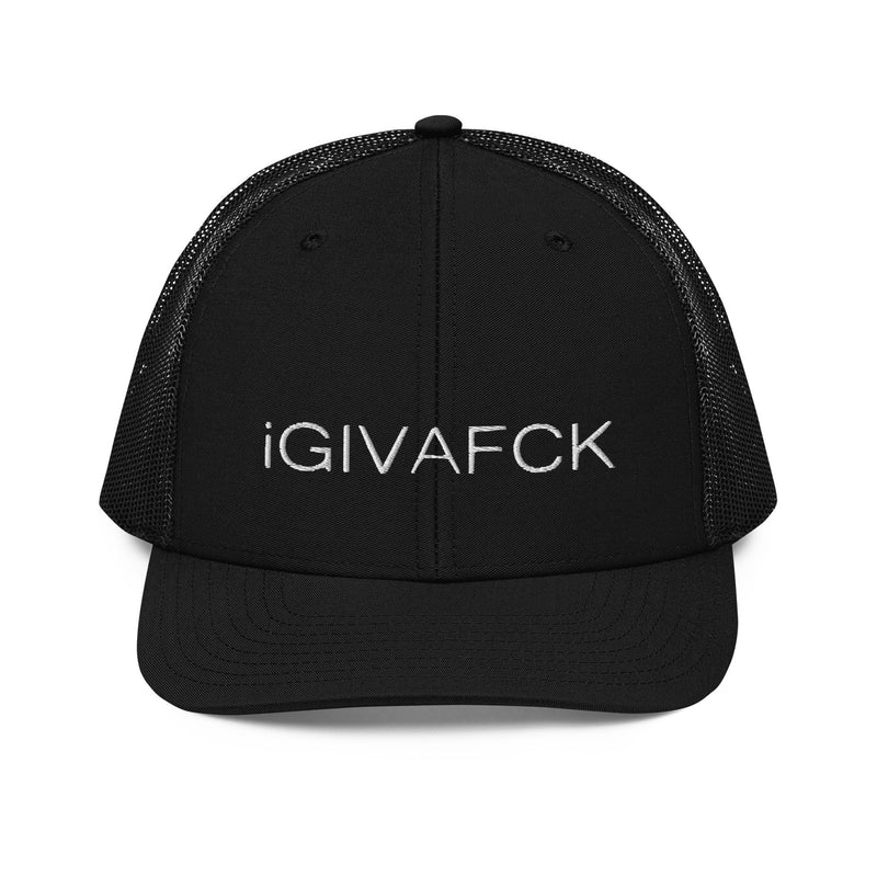 iGIVAFCK Trucker Cap. Black