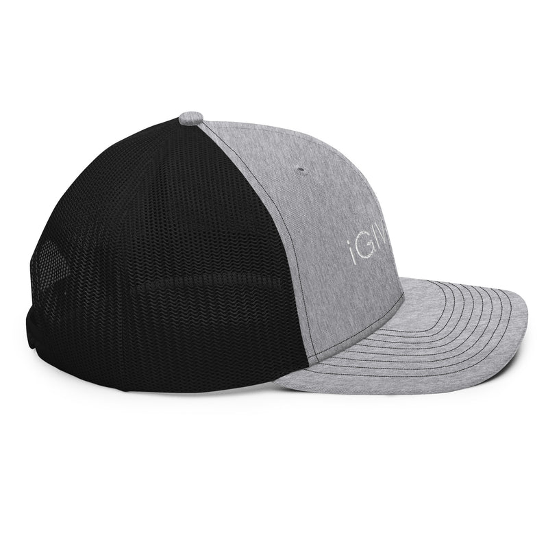 iGIVAFCK Trucker Cap. Grey/Black